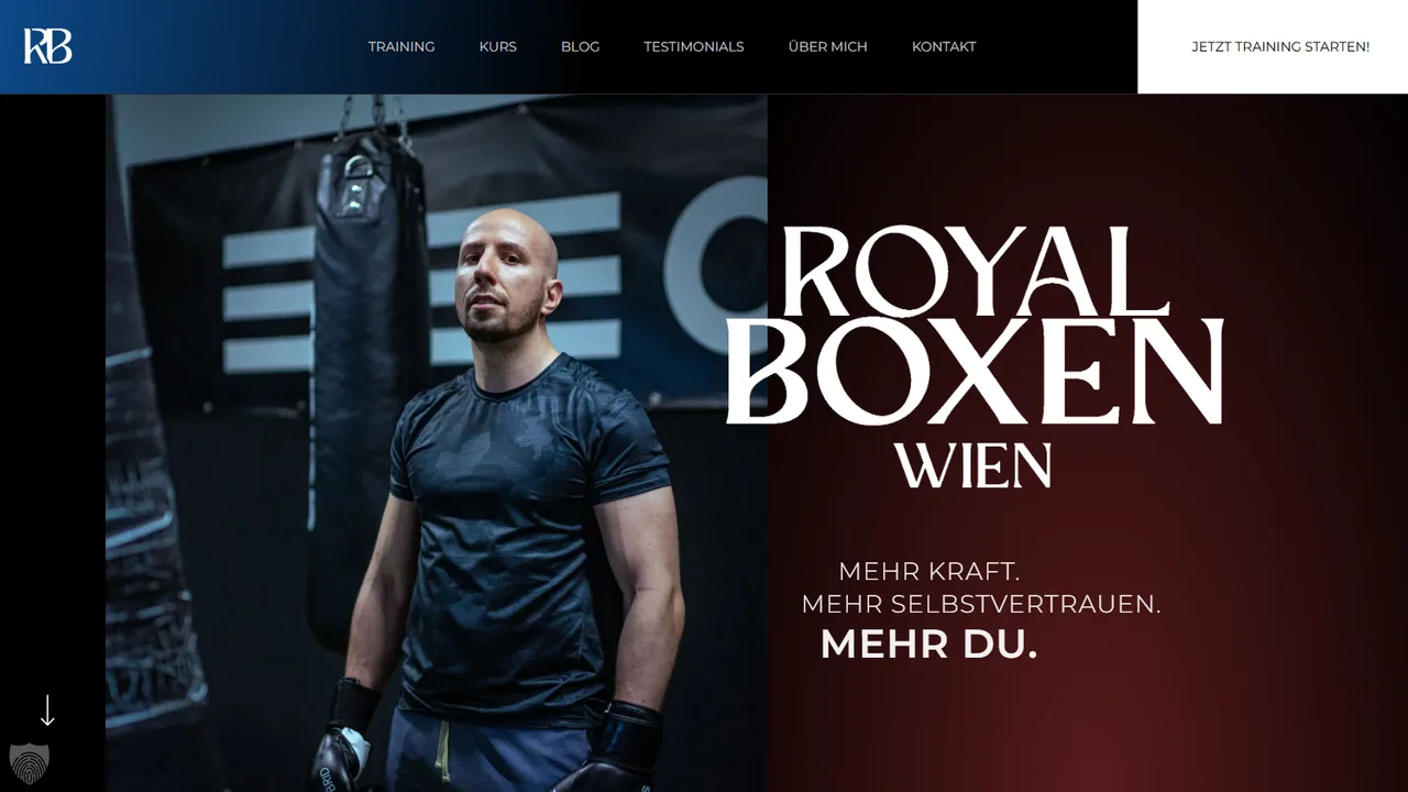 Royal Boxen Wien Website Vorher